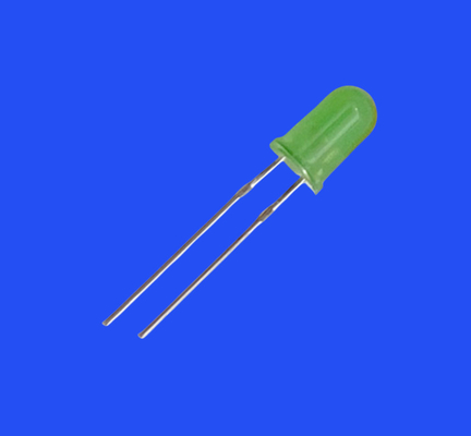 5mm 2.0Hz 1/8 Duty Cycle Tinted Diffused Yellow Green 570nm 100mcd 60deg Round Head With Flange Flashing LED
