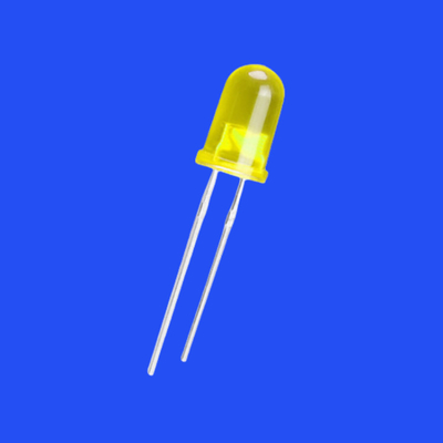 5mm 2.0Hz 12V 1/6 Duty Cycle Yellow Color 590nm 150mcd 60deg Capacitor Zener Integrated Round Flashing LED