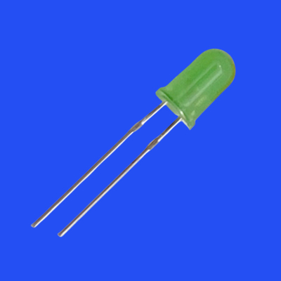 5mm 2.0Hz 12V 1/6 Duty Cycle Yellow Green Color 570nm 100mcd 60deg Capacitor Zener Integrated Round Flashing LED