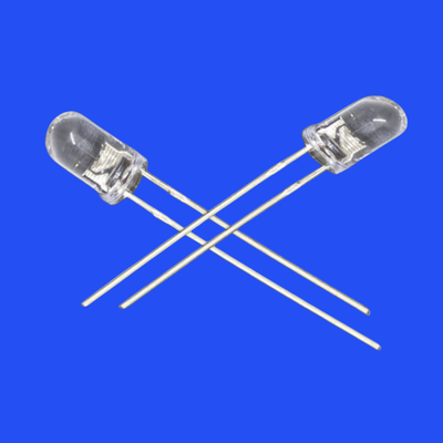 Flashing LED 5mm 3.0Hz 1/6 Duty Cycle Blue Color 460nm 1000mcd Round Clear Lens Dip Blinking LED