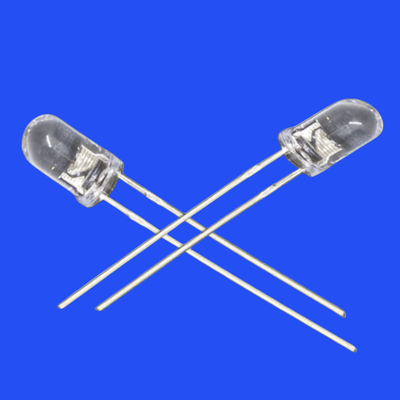 Flashing LED 5mm 3.0Hz 1/6 Duty Cycle Orange Color 600nm 600-1200mcd Round Clear Lens Dip Blinking LED