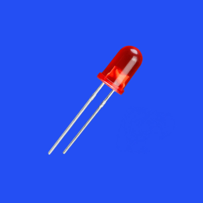 5mm 3Hz 1/6 Duty Cycle 12V Tinted Diffused Red Color 620nm 70-150mcd 60deg Resistor Integrated Round Head LED Diode