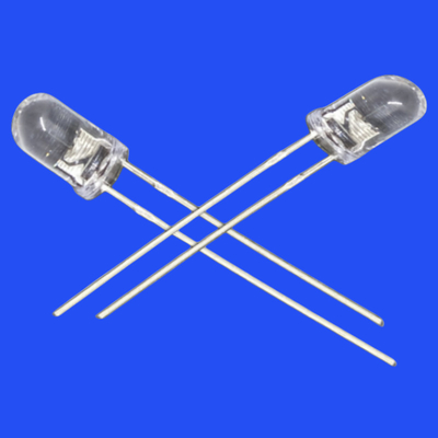 5mm 6.8Hz 1/6 Duty Cycle White Color 8000K 4000mcd Round Clear Lens Strobe Flashing LED Diode