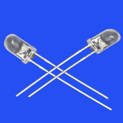 5mm 6.8Hz 1/6 Duty Cycle Orange Color 600nm 600mcd Round Clear Lens Strobe LED Diode
