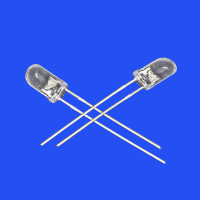 5mm 6.8Hz 1/6 Duty Cycle Pink Color 1000-2000mcd Round Clear Lens Strobe LED Diode