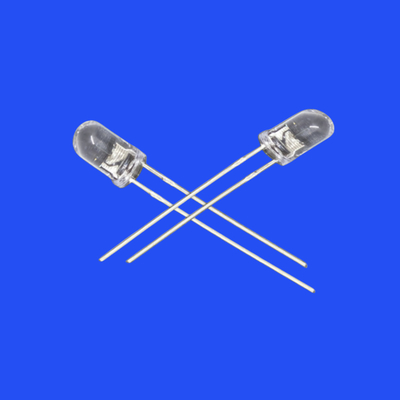 5mm 12Hz 1/6 Duty Cycle Red Color 630nm 2000mcd Round Clear Lens Strobe Flashing LED Diode