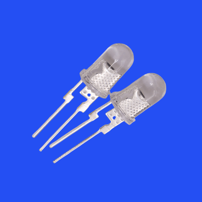 0.5W 5mm Red Color 620-630nm Clear Lens Short Pins With Heat Sink For illumination