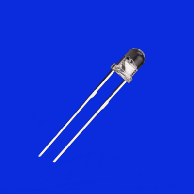3mm LED 460nm - 470nm Blue Color 1000mcd - 1500mcd Clear Lens Round Head With Flange Light Diode