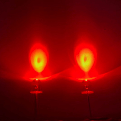 5mm 635nm - 645nm Deep Red Color 24000mcd - 26000mcd 8deg Bullet Head Water Clear Lens Diode Light