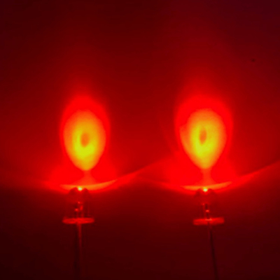 5mm 655nm - 665nm Deep Red Color 24000mcd - 26000mcd 8deg Bullet Head Water Clear Lens Diode Light
