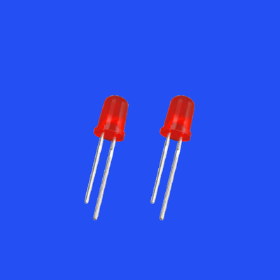5mm Round Head Tinted Foggy Red Color 620-630nm 200-300mcd 60deg Diode Light