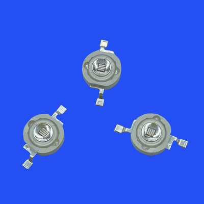 365nm High Power LED Diode Clear Convex Lens 3W Purple Color UV LED For UV Curing