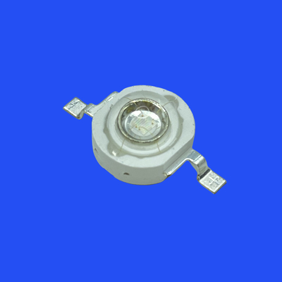 435nm 2 Pins Clear Convex Lens 140 Deg 3W High Power Blue LED Diode