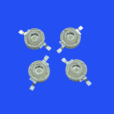 480nm - 485nm Clear Lens Convex Head 120 Deg 3W Blue Color High Power LED Diode For Various Lighting