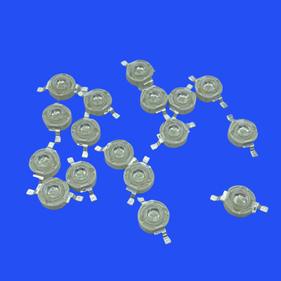 480nm - 485nm Clear Lens Convex Head 120 Deg 3W Blue Color High Power LED Diode For Various Lighting
