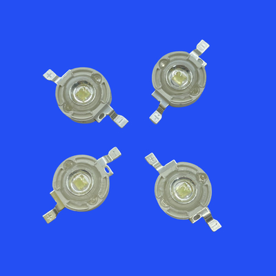 545nm - 550nm Clear Lens Convex Head 120 Deg 3W Green Color High Power LED Diode For Visual Displays And Digital Screens