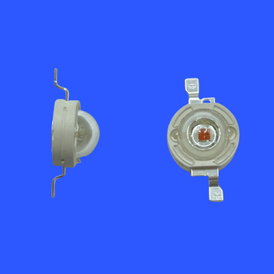 590nm - 595nm 2.5-2.7V Clear Convex Lens 120 Deg 3W High Power Yellow LED For Public Information