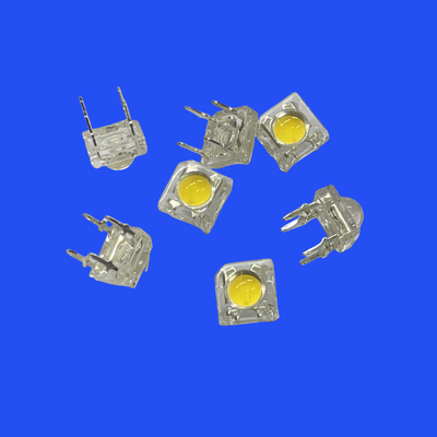 F5 Convex Lens Piranha LED Bulb 60 Deg Nature White Color Integrated Zener 5mm LED For Railway