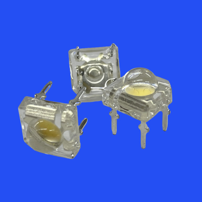F5 0.5W Yellow Color Super Flux Piranha LED Integrated Zener Clear Lens 80 Deg 5mm LED For Warning And Arrow Lights