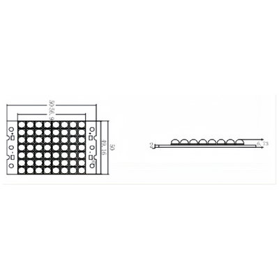 75*50mm 7550 365nm 480W - 600W 120 Deg COB Shortwave UVA Module For UV Curing