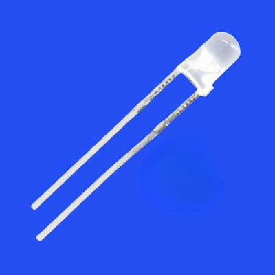 2.5Hz Diffused Foggy Lens 630nm Red Color LED Diode 30 Deg 3mm Through Hole Flash Blink LED