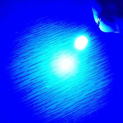 605nm Blue Color 3000mcd 3mm LED Diode Round Head Clear Lens 30 Deg Short Pin Dip LED