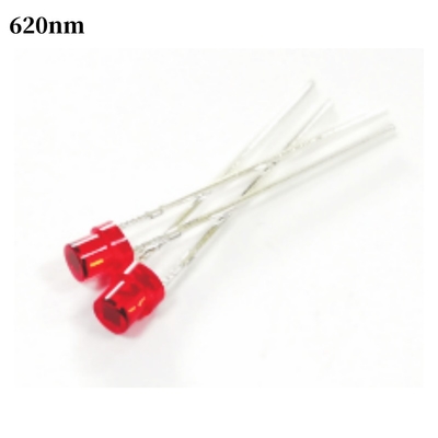 Through Hole IR Receiving Tube Tinted Red Lens 620nm IR Dip LED Diode